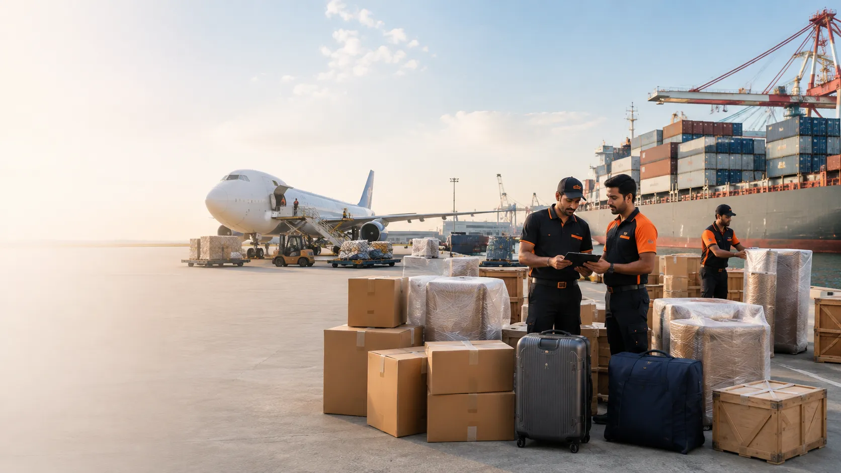 Air Freight vs Sea Freight for Household Goods